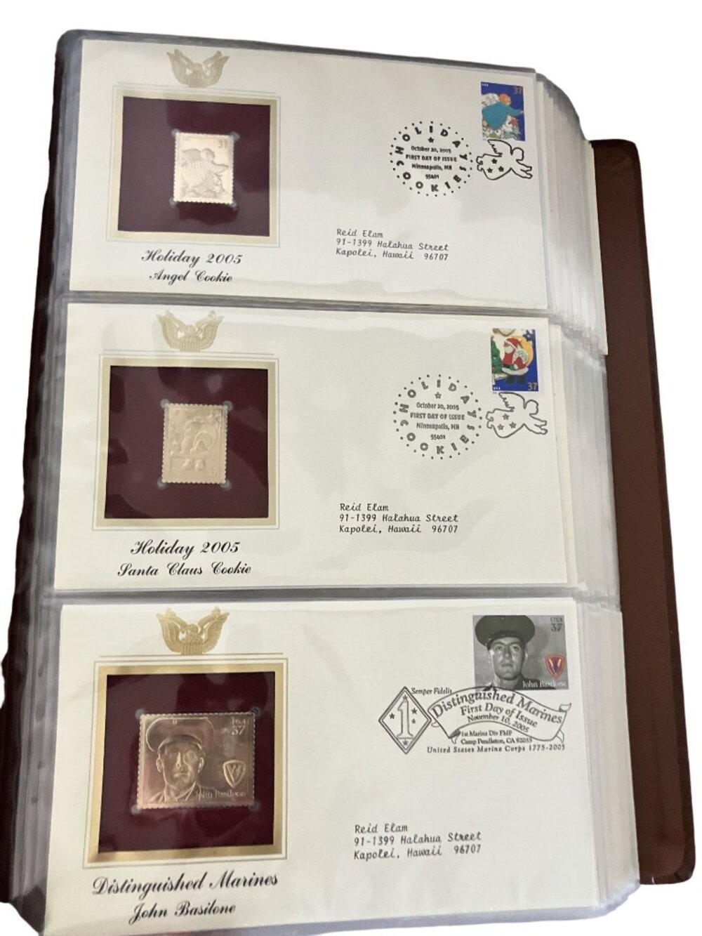 Holiday 2005 First Day Of Issue Stamp Collection